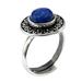 Lapis Lazuli Rings for Women and Teen Girls (Silver S1)