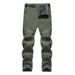 Amtdh Men s Sweatpants Clearance Outdoor Sports Cycling Climbing Pants Solid Color Slim Fit Stretch Straight Pants for Men Breathable Casual Comfy Trousers Mens Chino Pants Army Green XL