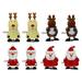 BESTONZON 8pcs Christmas Wind-up Toys Cartoon Clockwork Playthings Xmas Stocking Stuffers