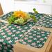 Ambesonne Green Black Table Runner & Placemats Chips Pirate Placemat 4 pcs + Runner 14 x72 Jade Green Red