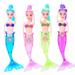 CenturyX 1PC Simulated Sea-Maiden Doll with LED Light Waterproof Creative Baby Toys for Bath Spa Swimming Pool 7.87 x 2.56 inch