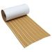 HOMEMAXS 1 Roll EVA Foams Faux Teak Boat Flooring Self-Adhesive Teak Floor Decking Sheet