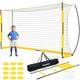 HAOKELBALL Soccer Goal with Agility Ladder and 12 Soccer Cones 12x6 ft Soccer Net for Backyard Quick Setup Portable Soccer Goals with Upgraded Goal Posts and Carry Bag