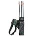 HOMEMAXS Short Type Arrow Quiver Cylinder Bow Arrow Single Waist Bag 3 Pipes Large Capacity Holder Carry Pouch for Outdoor Hunting Archery - No Arrows (Camouflage)