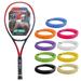 Yonex VCORE 100 Scarlet 7th Gen Performance Tennis Racquet - Strung with Synthetic Gut Racket String in Your Choice of Colors - Precise Spin & Remarkable Control