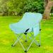 kesoto Folding Camping Chair Beach Chair Nonslip Collapsible Outdoor Moon Chair Folding Chair for Travel Fishing BBQ Backyard Hiking Green