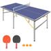 LoLado 6ft Mid-Size Table Tennis Table with Net 2 Table Tennis Paddles and 3 Balls