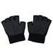 FRCOLOR 1 Pair Non-slip Half Finger Knit Gloves Exercise Yoga Accessories Workout Gloves Yoga Gloves for Fitness (Black)