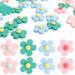 50Pcs Resin Flower Charms Phone Case Charms Crafting Charms Hairpins Flower Charms for Craft DIY