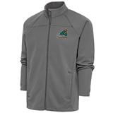 Men's Antigua Steel Coastal Carolina Chanticleers Links Full-Zip Golf Jacket