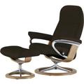 Stressless Relaxsessel mit Hocker Leder Consul L ¦ braun ¦ Maße (cm): B: 91 H: 102 T: 79 Polstermöbel > Sessel > Relaxsessel - Höffner