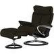 Stressless Relaxsessel mit Hocker Leder Magic M ¦ braun ¦ Maße (cm): B: 82 H: 112 T: 78 Polstermöbel > Sessel > Ledersessel - Höffner