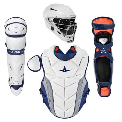 All Star PHX Paige Halstead Fastpitch Softball Catching Kit White/Navy
