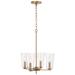 HomePlace Lighting Portman 4 Light Pendant Aged Brass