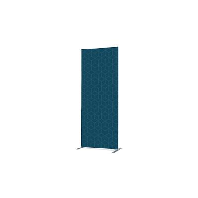 SHOWDOWN Displays Showdown Textil Raumteiler Deko - 100-200 Hexagon - Blau - Aluminiumrahmen - Schwarz Image
