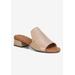 Wide Width Women's Bizzy Sandal by Ros Hommerson in Nude Tumbled Leather (Size 10 W)