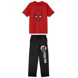 Men's Red Spider-Man T-Shirt & Pants Sleepwear Set
