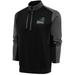 Men's Antigua Black/Pewter Coastal Carolina Chanticleers Team Quarter-Zip Pullover Top