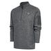 Men's Antigua Heather Charcoal Morehead State Eagles Fortunate Digital Thermal Quarter-Zip Jacket