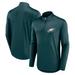 Men's Fanatics Branded Midnight Green Philadelphia Eagles Quarterback Quarter-Zip Top