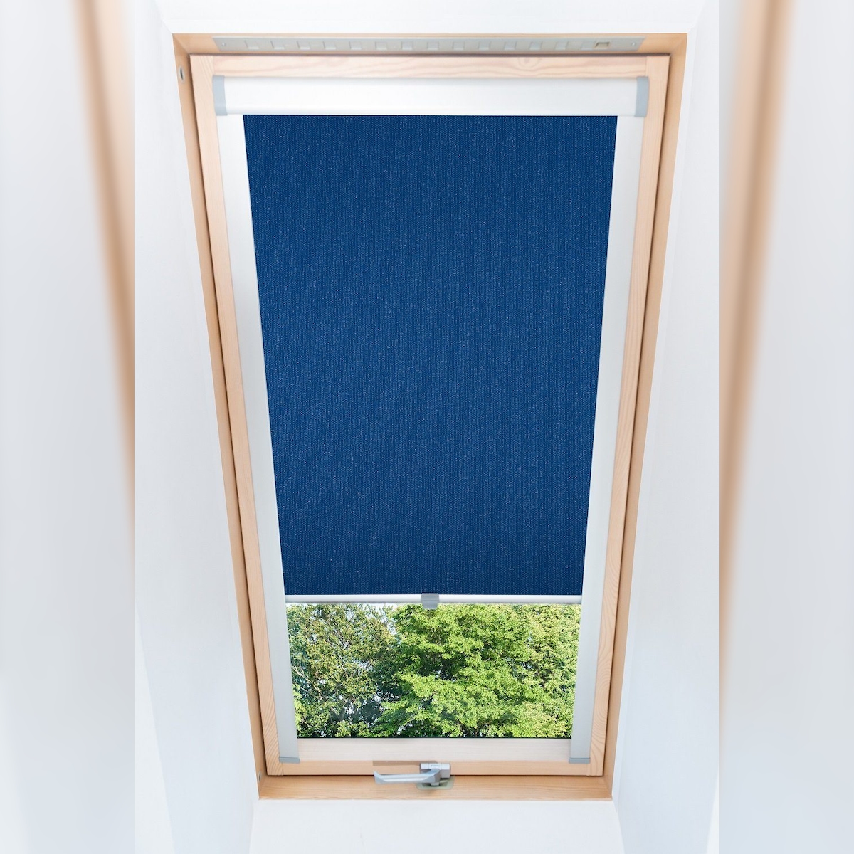 Dachfensterrollo Thermo verdunkelnd passend für Velux S08 Blau Image