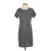 Old Navy Casual Dress - Shift: Gray Solid Dresses - Women's Size Small