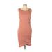 Leith Casual Dress - Sheath: Pink Solid Dresses - Women's Size Large