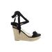 Delicious Wedges: Black Shoes - Women's Size 6 1/2