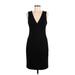 Robert Rodriguez Casual Dress - Sheath V Neck Sleeveless: Black Print Dresses - Women's Size 8