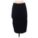 Elizabeth and James Casual Skirt: Black Solid Bottoms - Women's Size 2