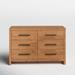 Joss & Main Modica 6 Drawer 60" W Dresser Wood in Brown | 40 H x 60 W x 19 D in | Wayfair 9AC875EBF0BF409CA3617CB3A254B424