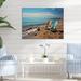 Latitude Run® Teal & Orange Beach Chairs - Unframed Print on Metal Metal | 24 H x 32 W x 1 D in | Wayfair 88922501C4C1436C9D0AE67B3F71C68A