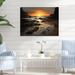 Rosecliff Heights Beach Photo Rockies V - Nautical & Beach Metal Wall Art Living Room Metal in Black/Yellow | 16 H x 32 W x 1 D in | Wayfair