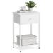 17 Stories Salva Nightstand Wood/Metal in White | 24 H x 15 W x 11 D in | Wayfair 2A33C94E215C46A79947F99942DE4141