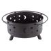 Red Barrel Studio® Zachiary 24" H x 32" W Steel Wood Burning Outdoor Fire Pit Steel in Black/Brown/Gray | 24 H x 32 W x 32 D in | Wayfair