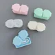 Color Contact Lens Case Take Traveling Ladies Portable Solid Color Lens Case Eye Care Kit Eye Case