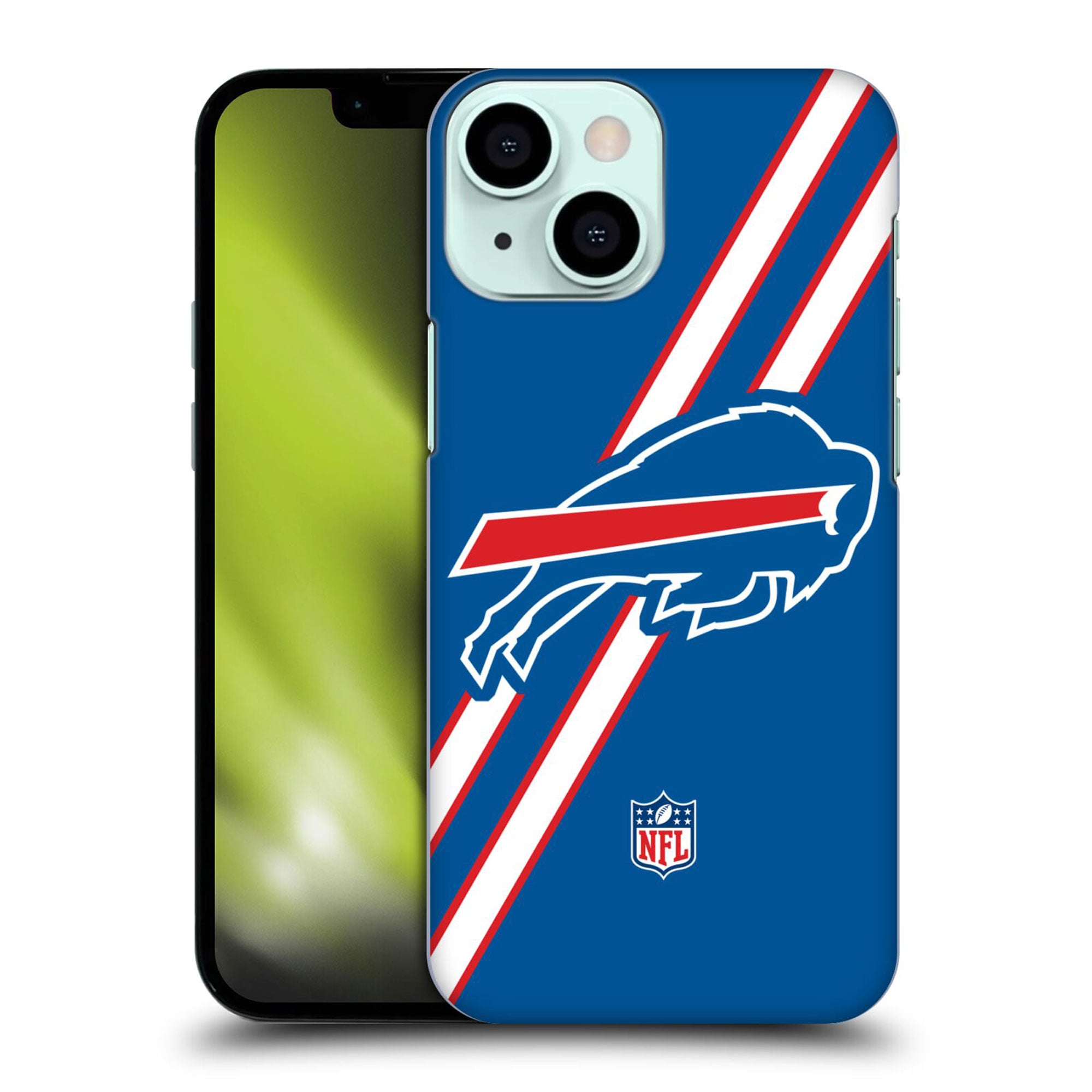 Coque Buffalo Bills rigide avec logo à rayures - iPhone