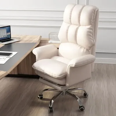 Home Computer Chair Office Chair Gaming Chair Backrest Lifting Swivel Chair Comfortable Long Sitting
