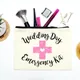 Wedding day Emergency Kit Makeup Cosmetic Bag Bridal Shower bachelorette hen Party bride to be