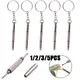 Portable Steel Glasses Screwdriver Eyeglass Screwdriver Watch Repair Kit with Keychain Hand Tools