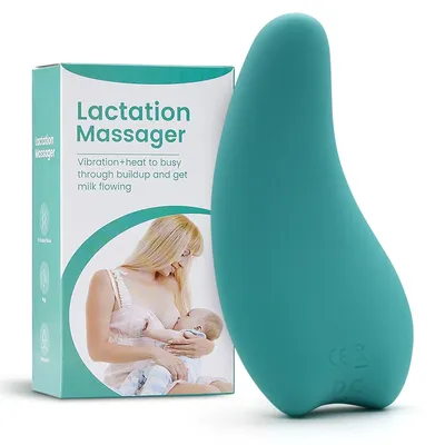 Weiches Silikon-Brust massage gerät wärmendes Laktation massage gerät zum Stillen und verstopfte