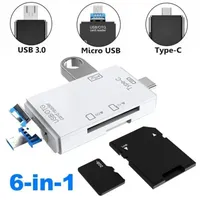 6 in 1 otg Kartenleser USB 3 0 Typ C zu SD Micro TF Speicher kartenleser Adapter für