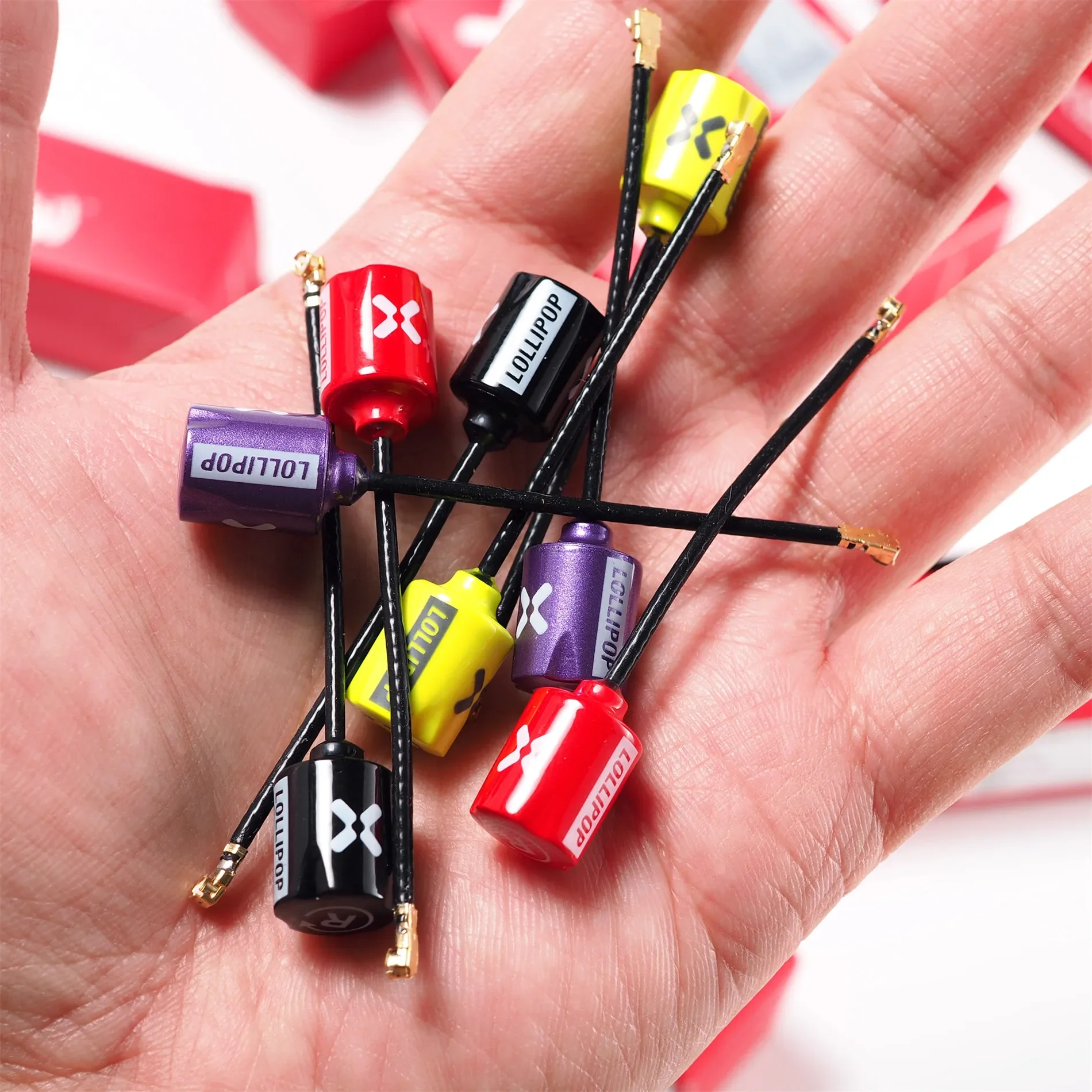 2PCS Foxeer 5,8G Micro Lollipop 2,5 dBi High Gain Super Tiny FPV Omni Antenne Image