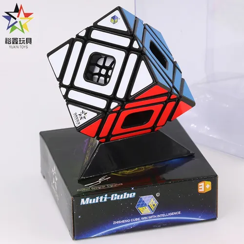 Yuxin Magic Cube verrückt Multi Skew 5x5 schwarz Zhi sheng Puzzles Aufkleber magische Cubos