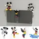 3 stücke Disney Mickey Mouse Mini Puppe Ornamente Figuren Anime Schreibtisch Spielzeug Auto