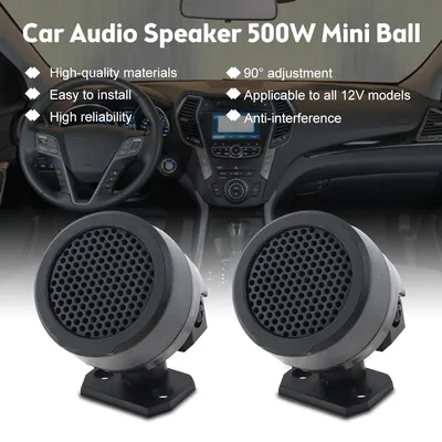 1 Paar 500 W Auto Power Integrierte Crossovers Auto Lautsprecher Dome Hochtöner Neu Image