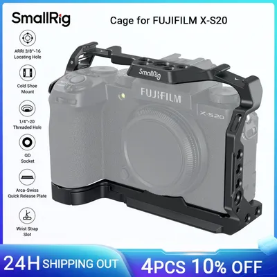 Small rig Kamera käfig für Fujifilm X-S20 mit Arca Swiss Schnell wechsel platte für Dji Rs 3/Rs 3 Pro Gimbals mit Cold Shoe -4230