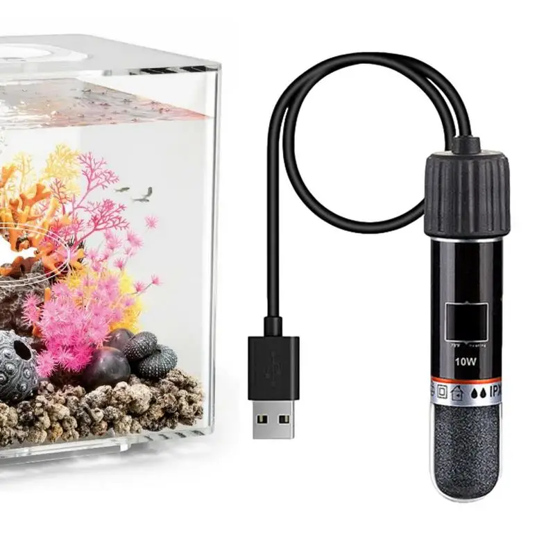 USB Mini Aquarium Heizstab für kleine Aquarium Konstant temperatur Aquarium Heizung Tauchboot für Aquarium und kleine Fische