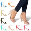 Frauen Sandalen Sexy Offene spitze Ankle Strap High Heels Damen Schuhe Schnalle 9 cm Mittlere Dünne Ferse Sommer Party Hochzeit schuhe Plus Größe
