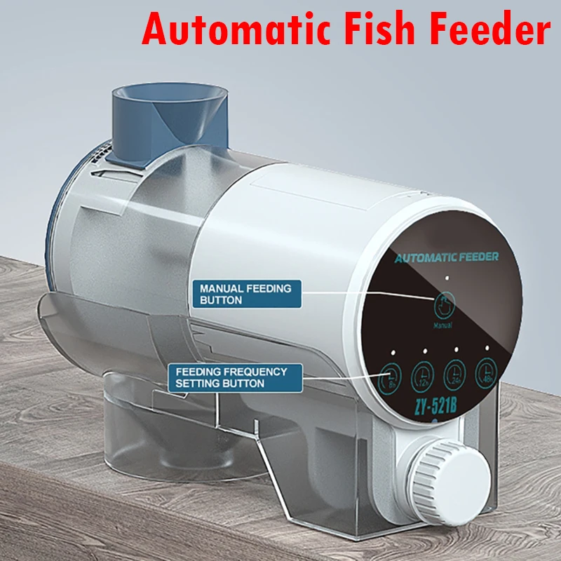 Automatische Fisch Feeder Aquarium Feed Pellet Timing Fütterung Maschine LCD Timer Aquarium Auto Fütterung Maschine Fisch Futter Feeder Image
